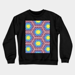 Abstract geometric shapes -blue Crewneck Sweatshirt